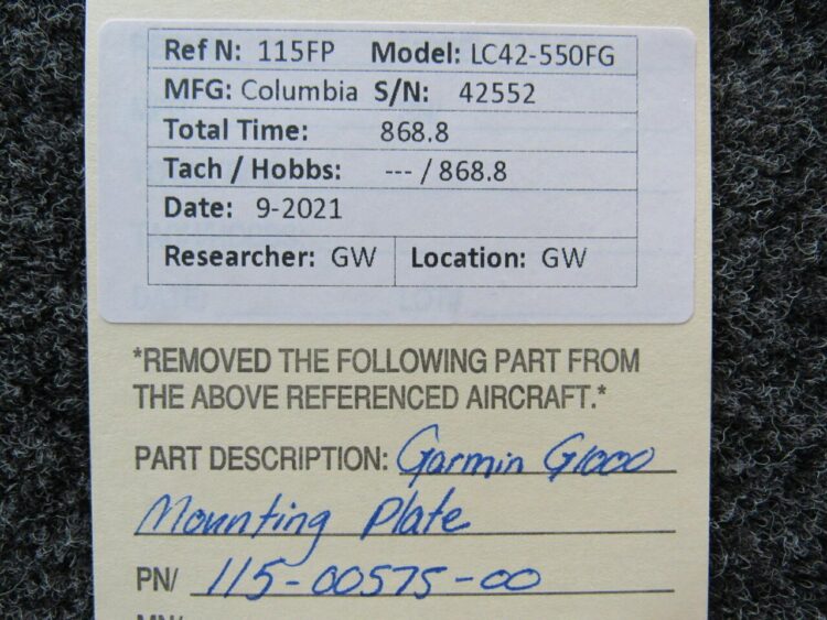 Columbia 350 Garmin G1000 Mounting Plate - Image 8