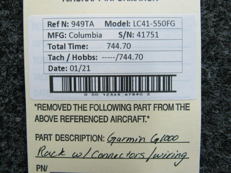 Garmin G1000 Rack with Connectors and Partial Harness - Image 6