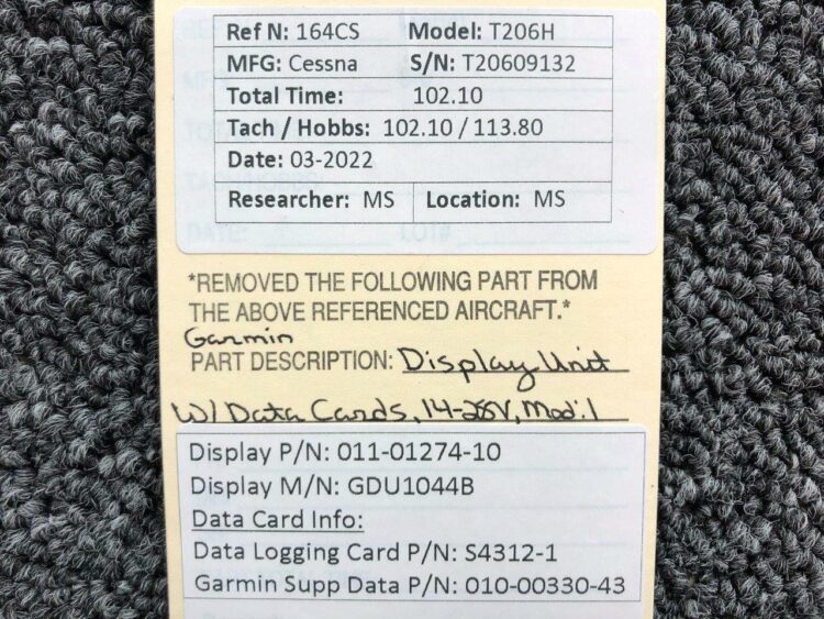 Garmin GDU-1044B Display Unit W/ Cards (14-28V) - Image 10