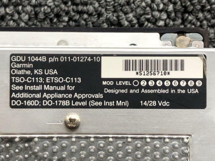 Garmin GDU-1044B Display Unit W/ Cards (14-28V) - Image 9