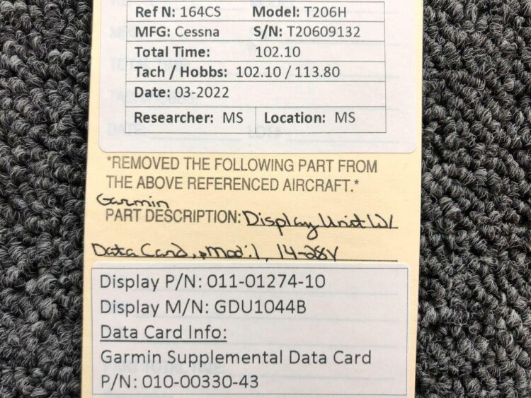 Garmin GDU 1044B Display Unit W/ Card (14-28V) - Image 8