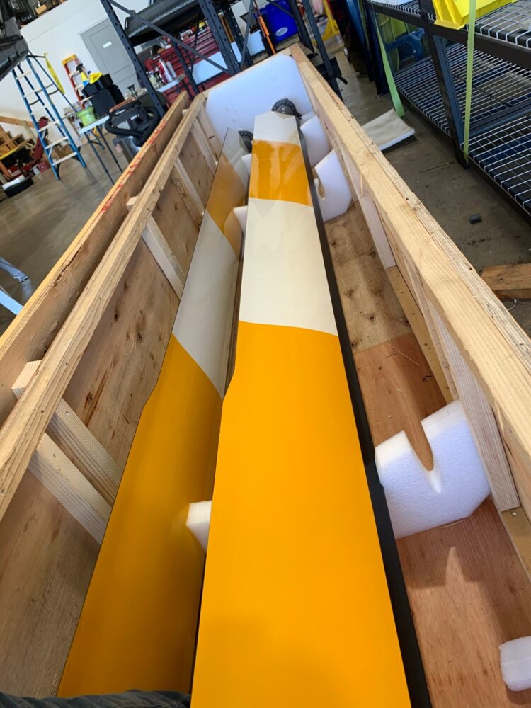 Used R66 main rotor blades! F016-2 - Image 8